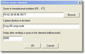 dialogdefinesysex