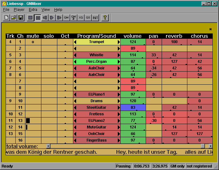 GNMixer Screenshot 2
