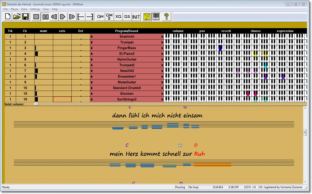 GNMIDI screenshot 1