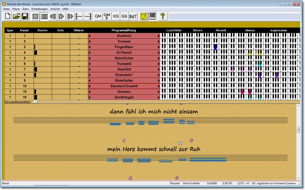 GNMIDI screenshot 1